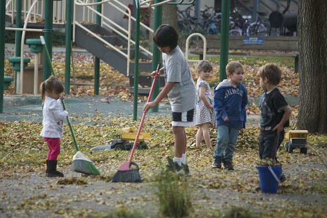 Wordful Wednesday: What It Is To Build A Leaf Pile