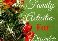 25 Family Activities For December