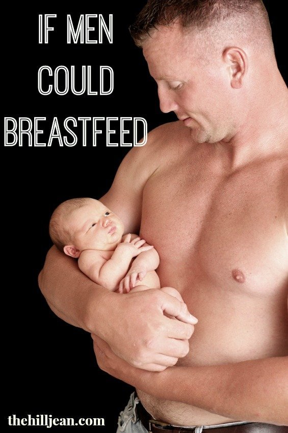 man breastfeeding