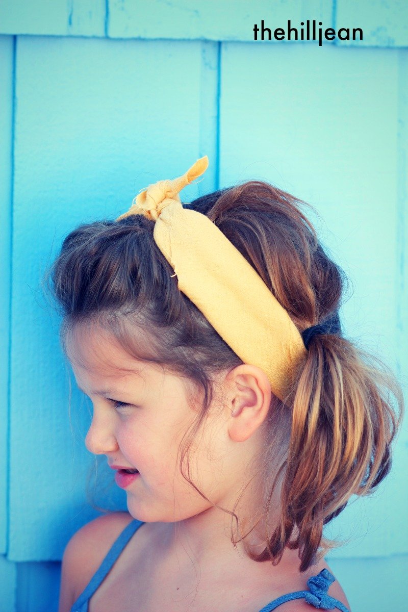 Pigtails and Bandana Side View