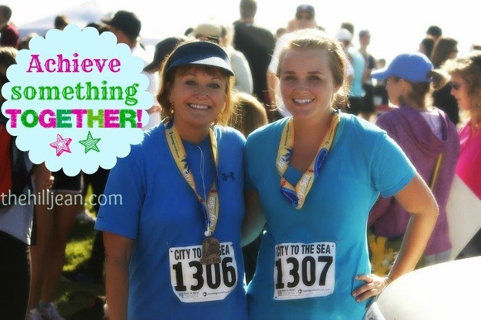 mom and daughter half marathon